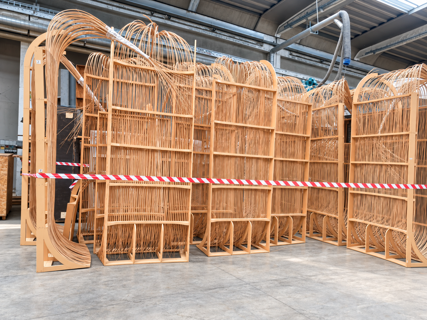 Carpenteria depositata nel magazzino Transstore